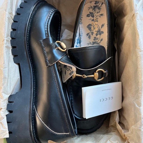 Leather lug sole Horsebit loafer - Picture 13 of 13